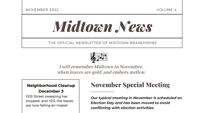 Midtown Brandywine News November 2022