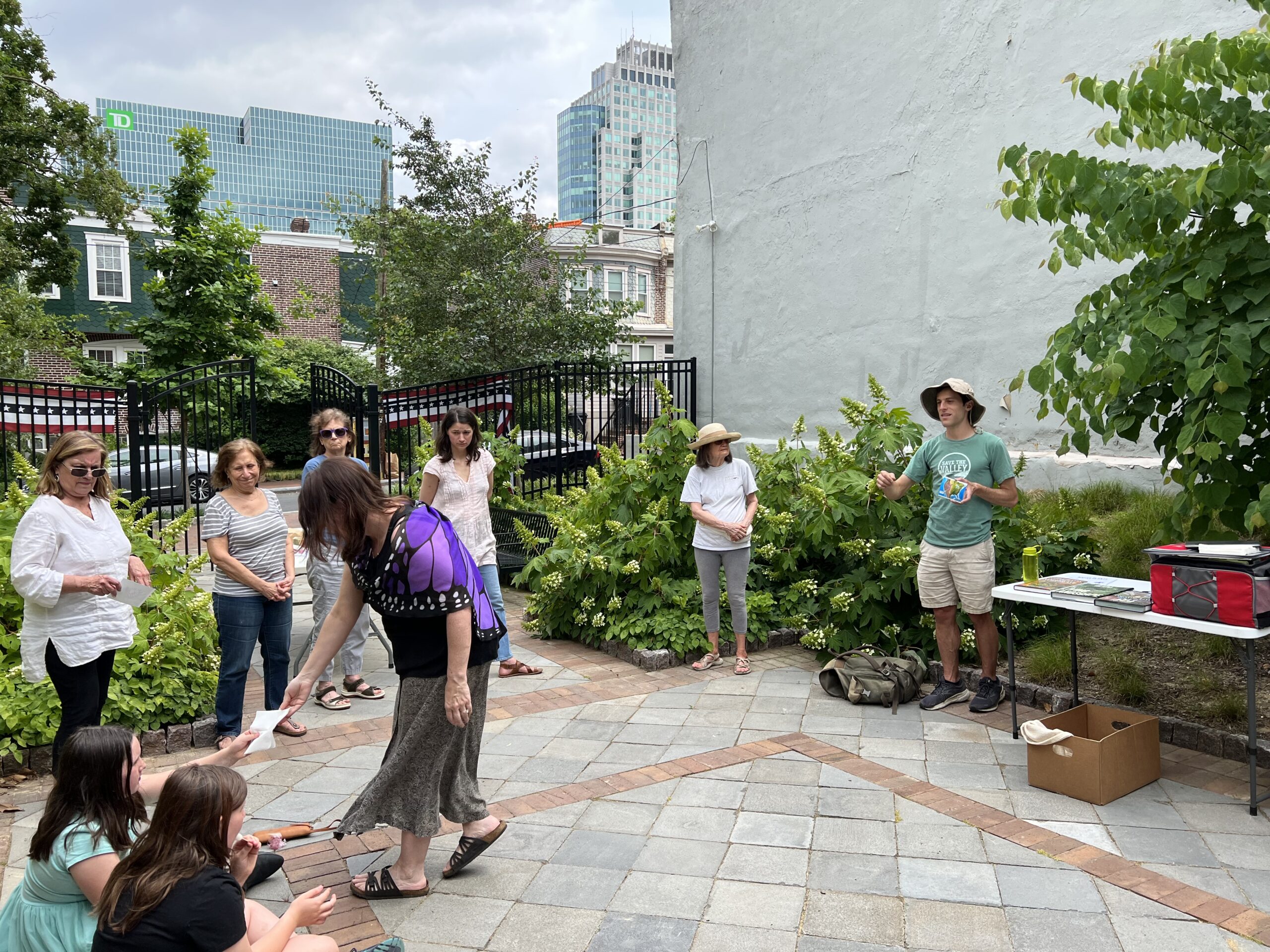 Neighbors gather to learn about Monarch butterflies